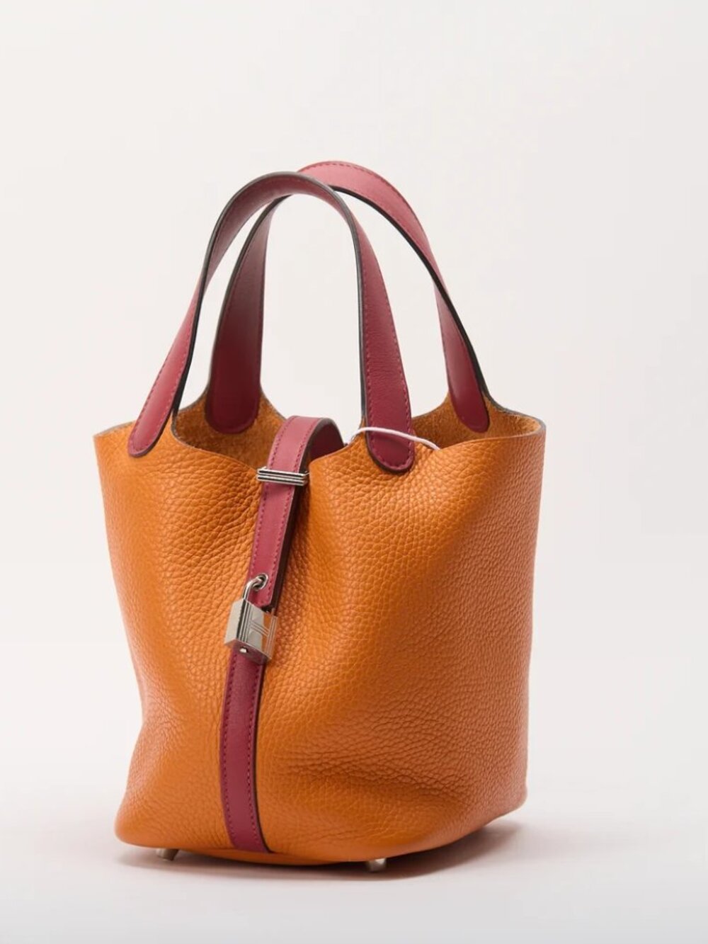 Hermès Picotin Lock Touch 18 PM Orange Leather Bag X Stamp 2016